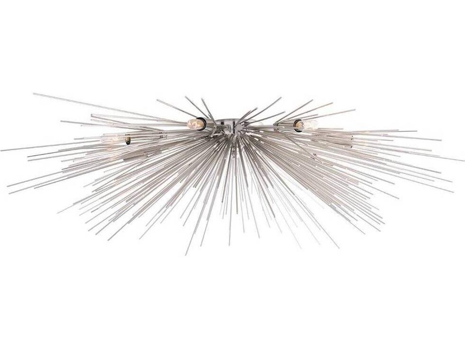 Arteriors Roxanne Flush Mount Ceiling Light Polished Nickel Starburst