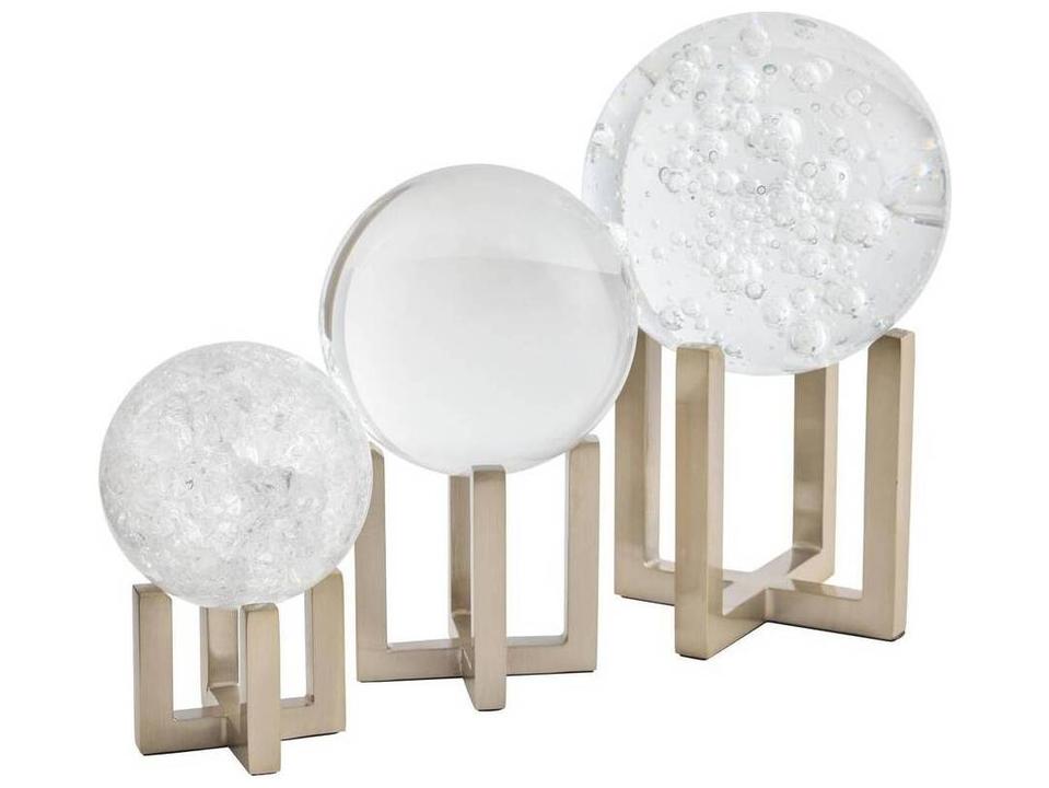 Macarthur Clear Sculpture Set of 3