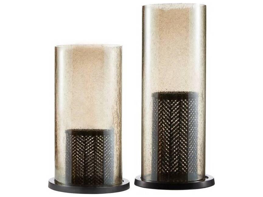 Smoke Luster Bronze Candle Holder