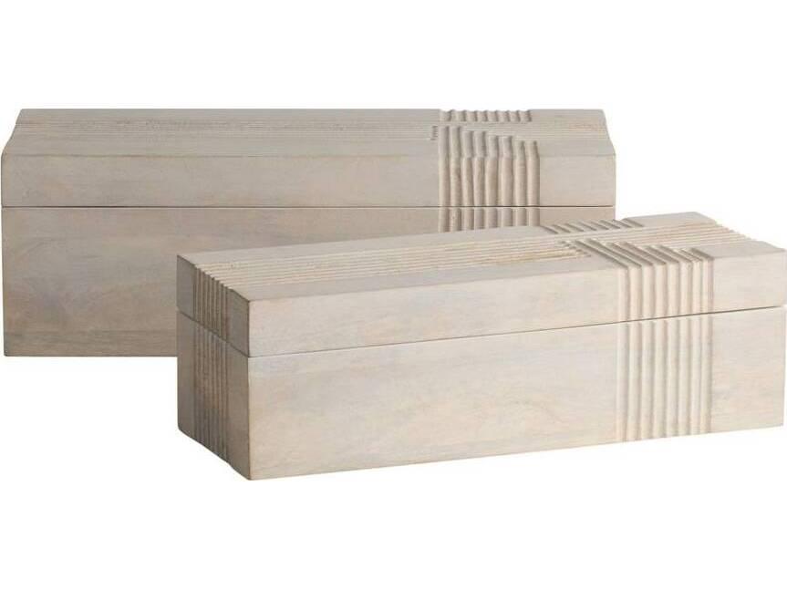 Kamira Whitewash Boxes Set of 2