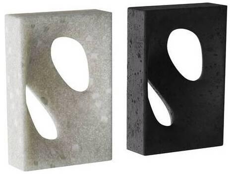 Charcoal Ivory Bookend