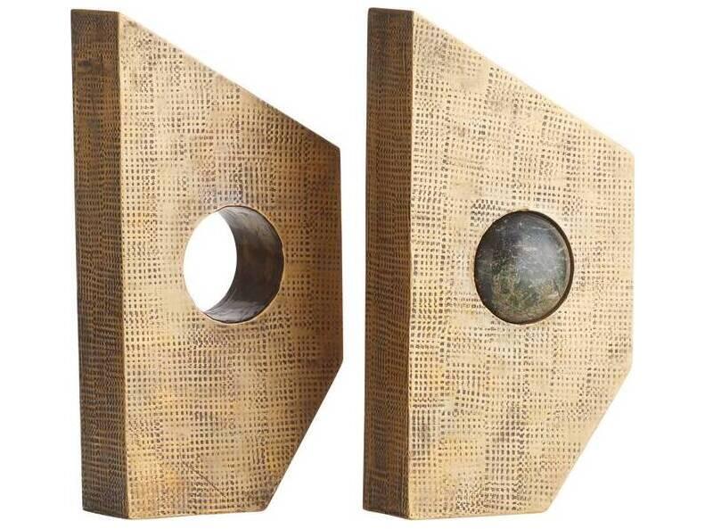 Antique Brass Jungle Bookend
