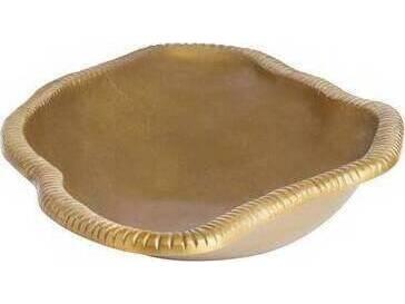 Keller Decorative Bowl in Antique Brass Cast Aluminum