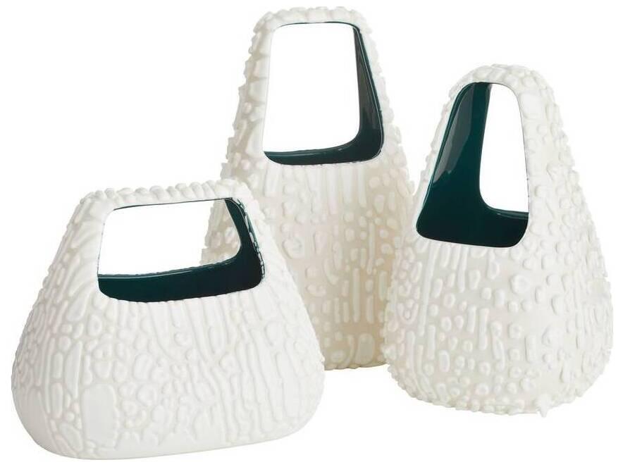 Vanilla Foam Sea Green Vase