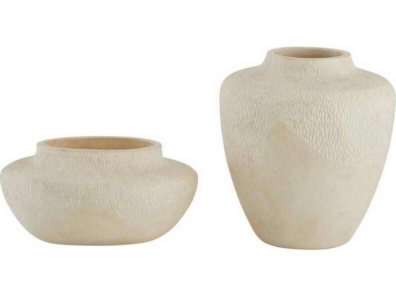 Freeman Terracotta Vase Set in Eggshell Finish