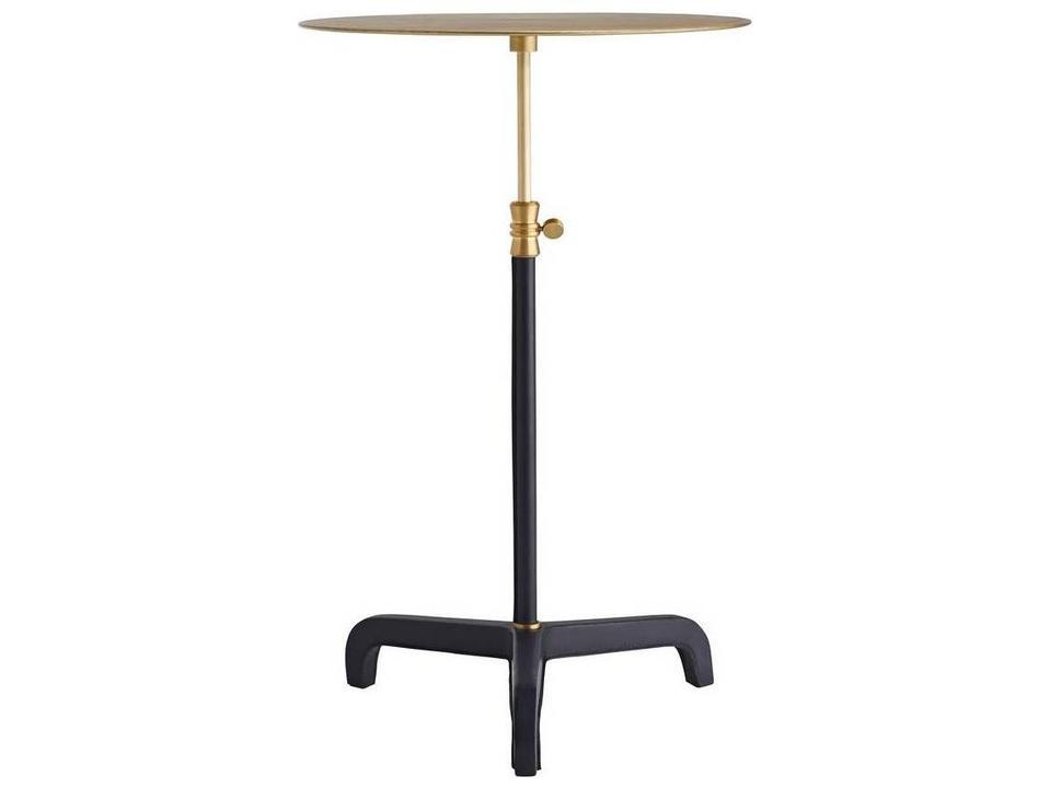 Accent Table Addison Navy Leather Adjustable