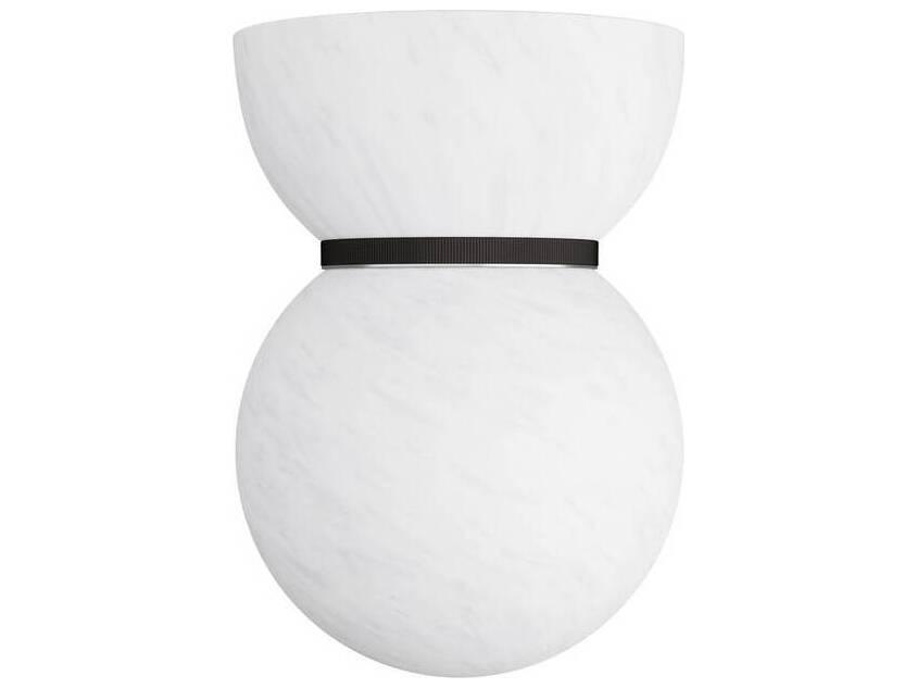Bryn Flush Mount Ceiling Light in Matte Swirl Glass