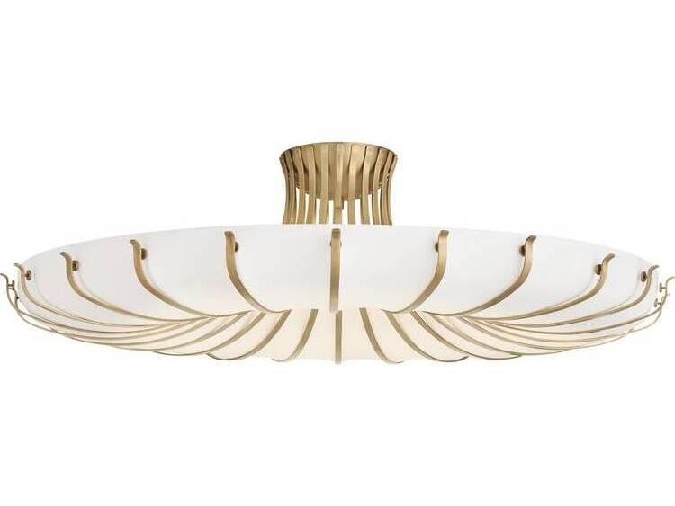 Ivory White Round Flush Mount