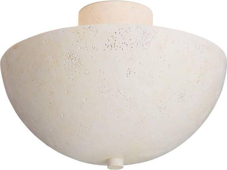 Light Stonewash Off White Bowl Flush Mount