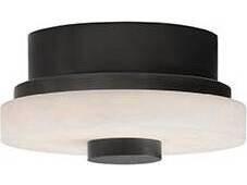 White Black Drum Semi Flush Mount