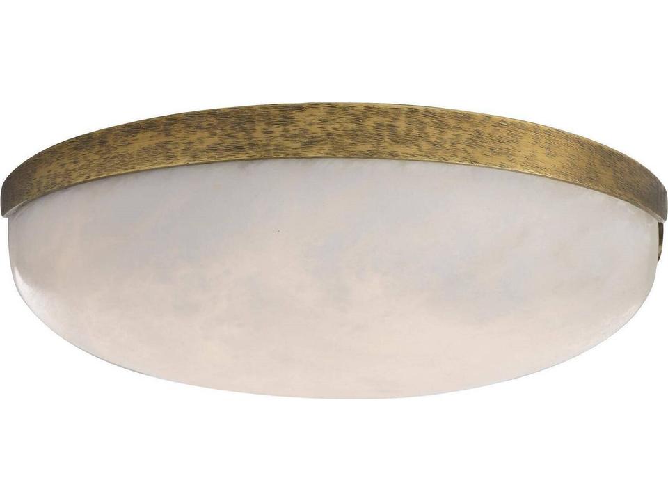 White Gold Bronze Dome Flush Mount