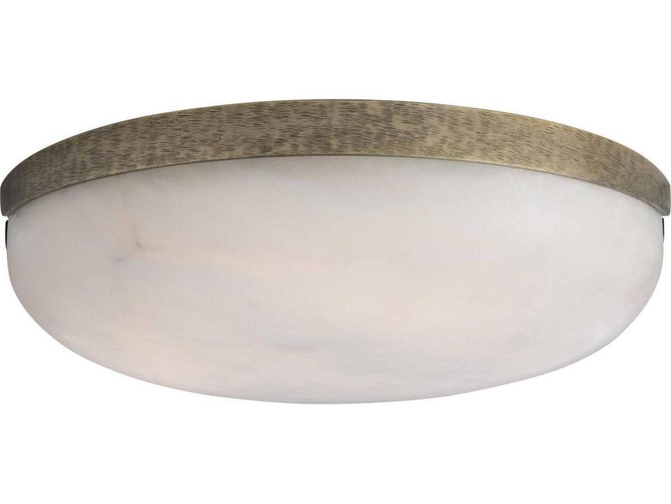 White Silver Globe Flush Mount