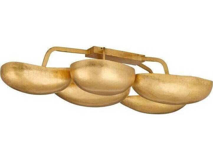 Theo 13-Light Gold Leaf Semi Flush Mount