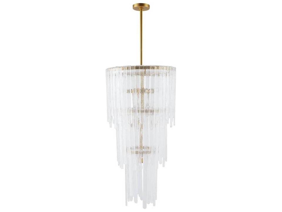 Arteriors Raine Chandelier Clear Seedy Glass Waterfall