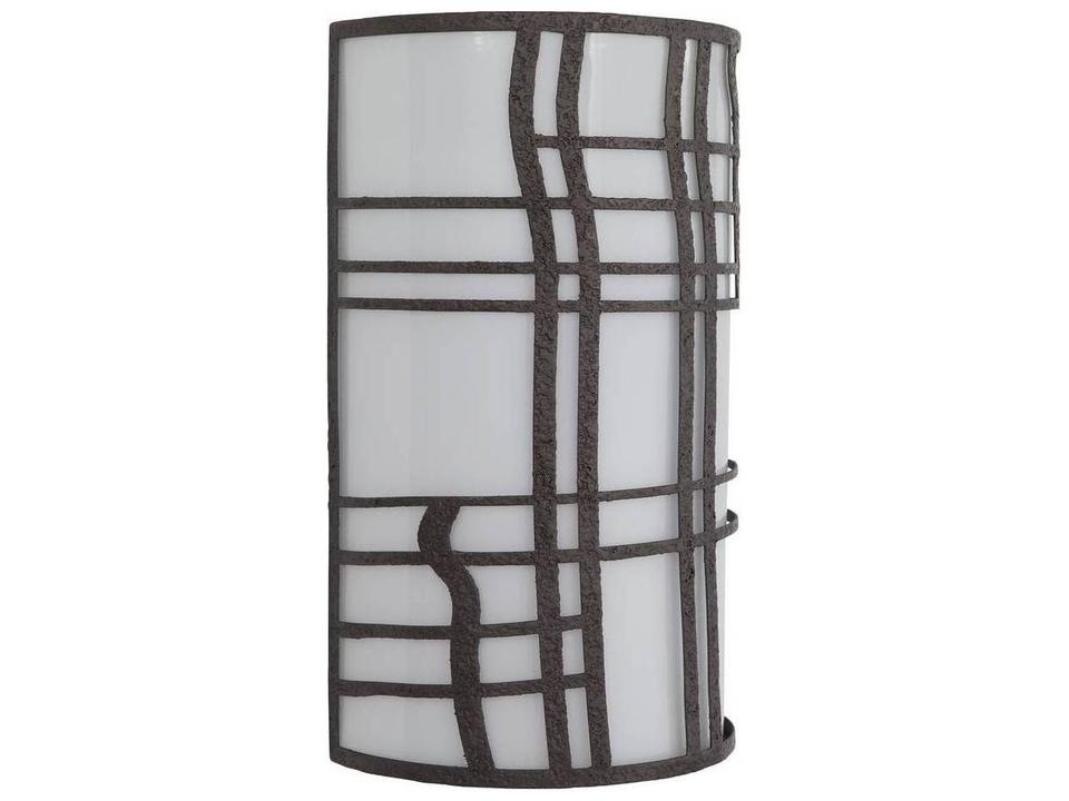 Elmwood 2-Light Outdoor Wall Sconce in Aged Iron