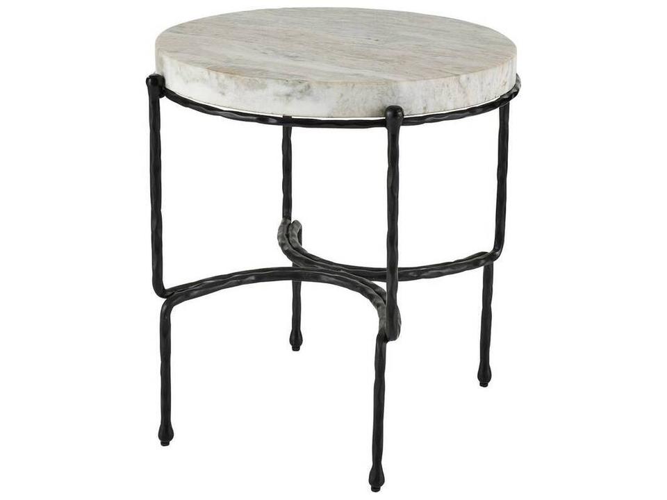 Cedrick End Table with Marble Top