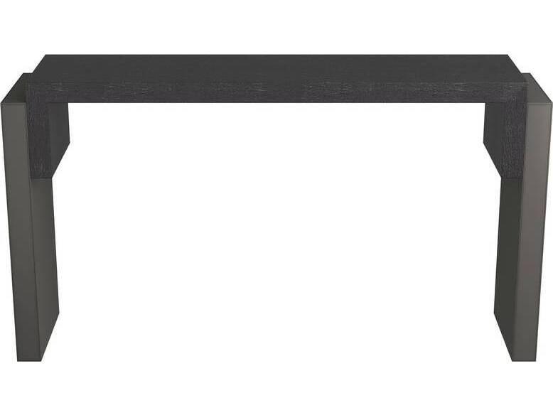 Bernardo Console Table Modern Ebony and Graphite