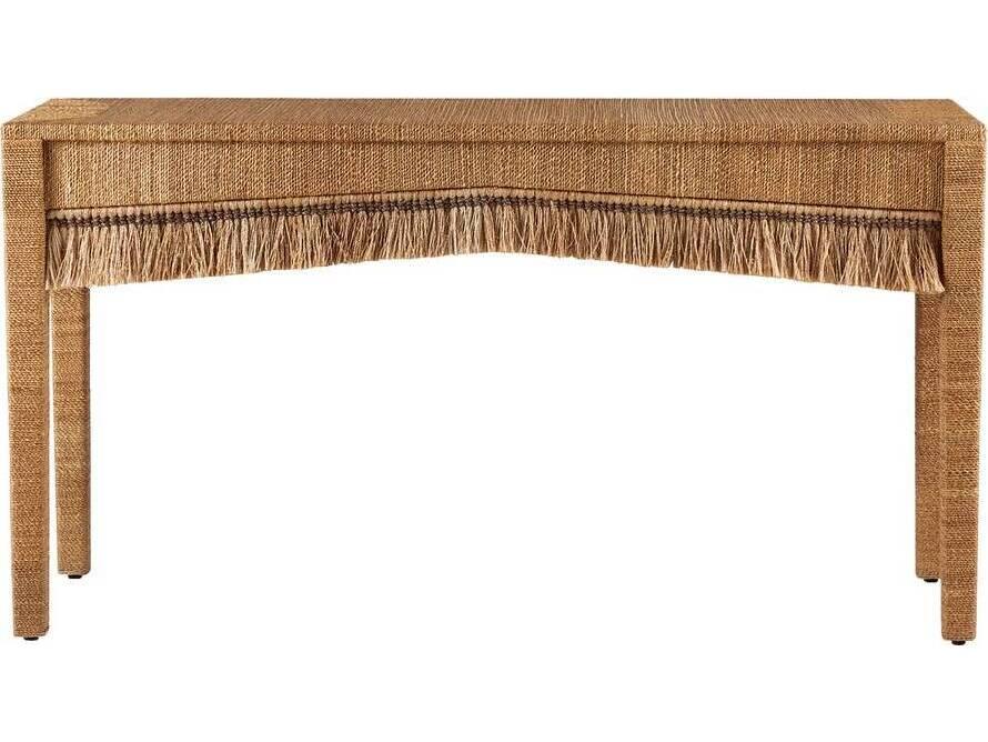Kai Console Natural Abaca Fringe