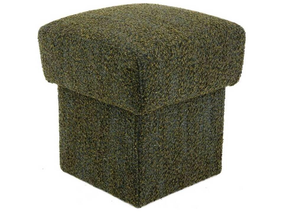 Athens Ottoman Olive Bouclé Stool