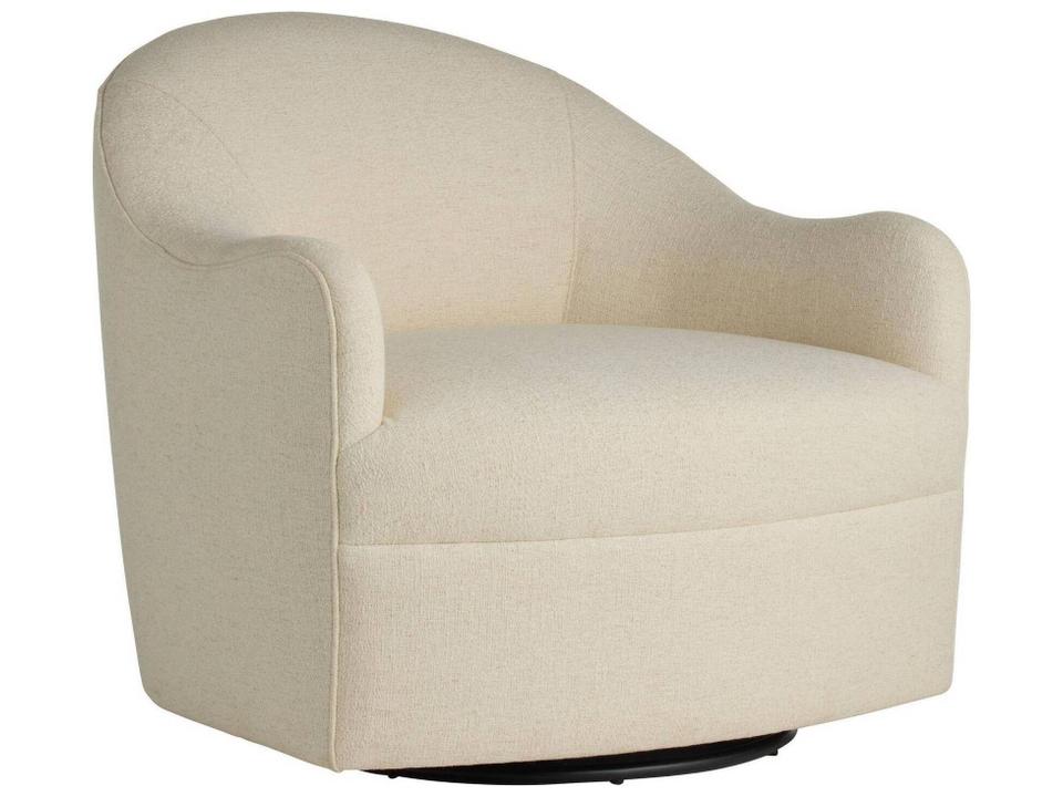 Swivel Cream Accent Chair