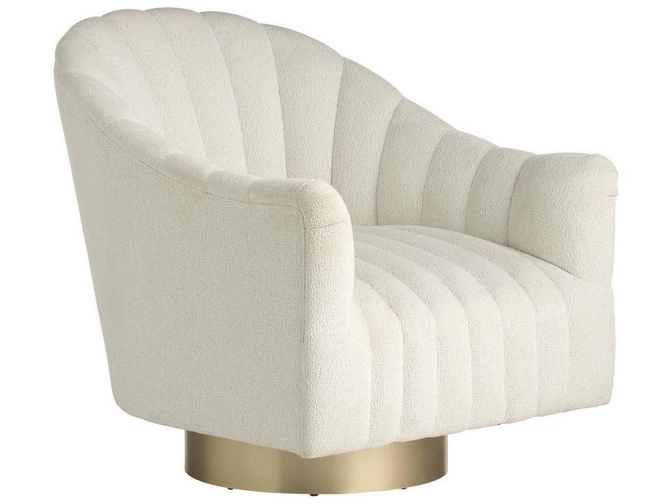 Swivel Cream Accent Chair