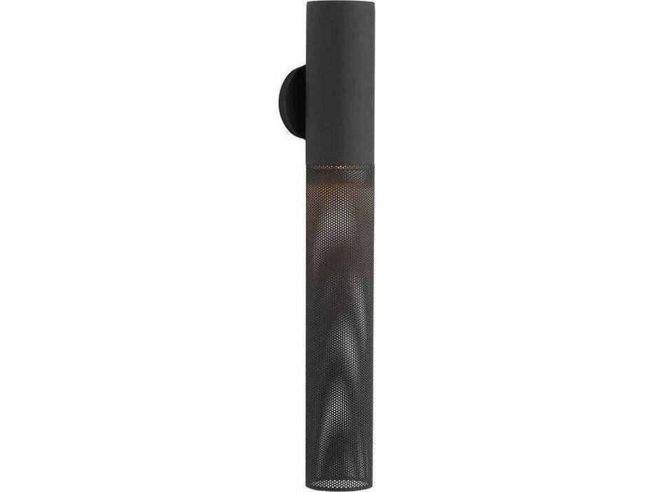 Punch 30-Inch 1-Light Steel Outdoor Wall Sconce in Marine Grade Matte Black