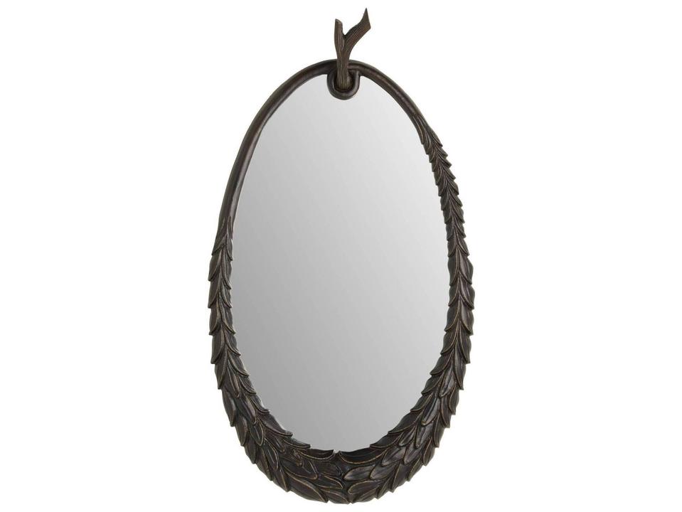 Black Wall Mirror Oval