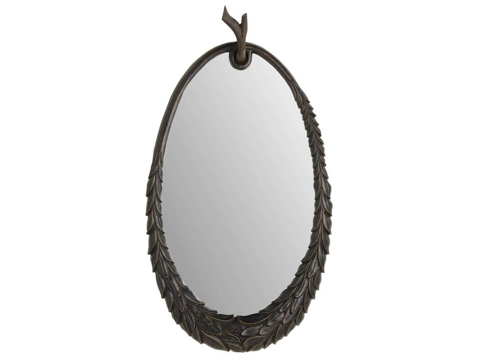 Black Wall Mirror Oval