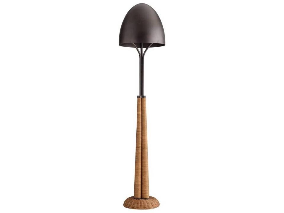 Italia Floor Lamp Natural Rattan