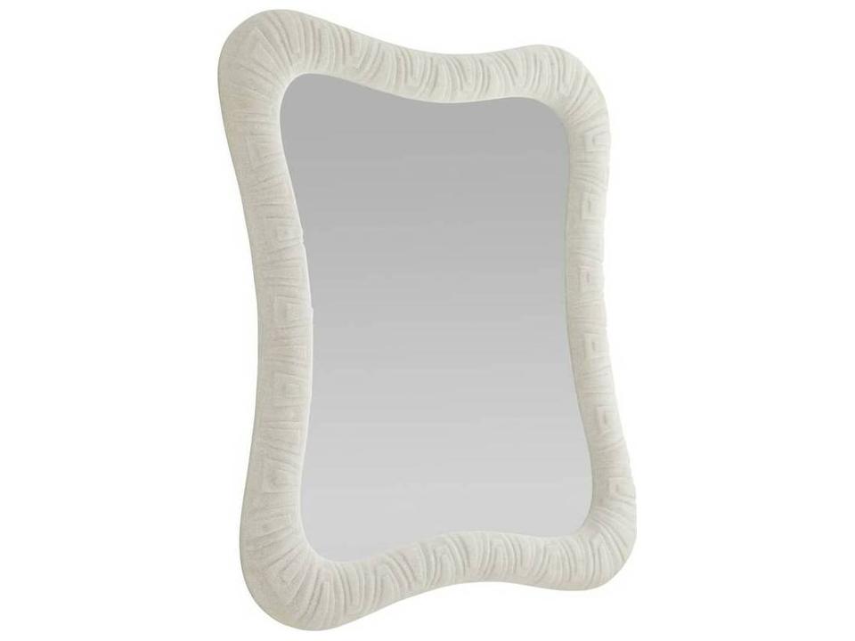 Fuller Wall Mirror Ivory Ricestone Rectangular