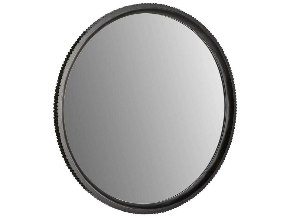 Ebony Wall Mirror Round