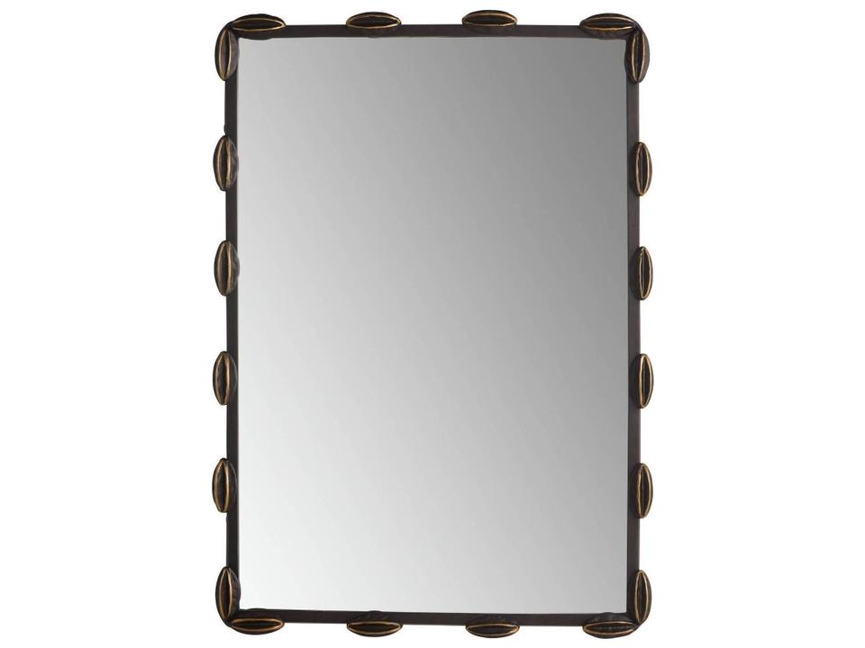 Black Gold Wall Mirror Rectangular