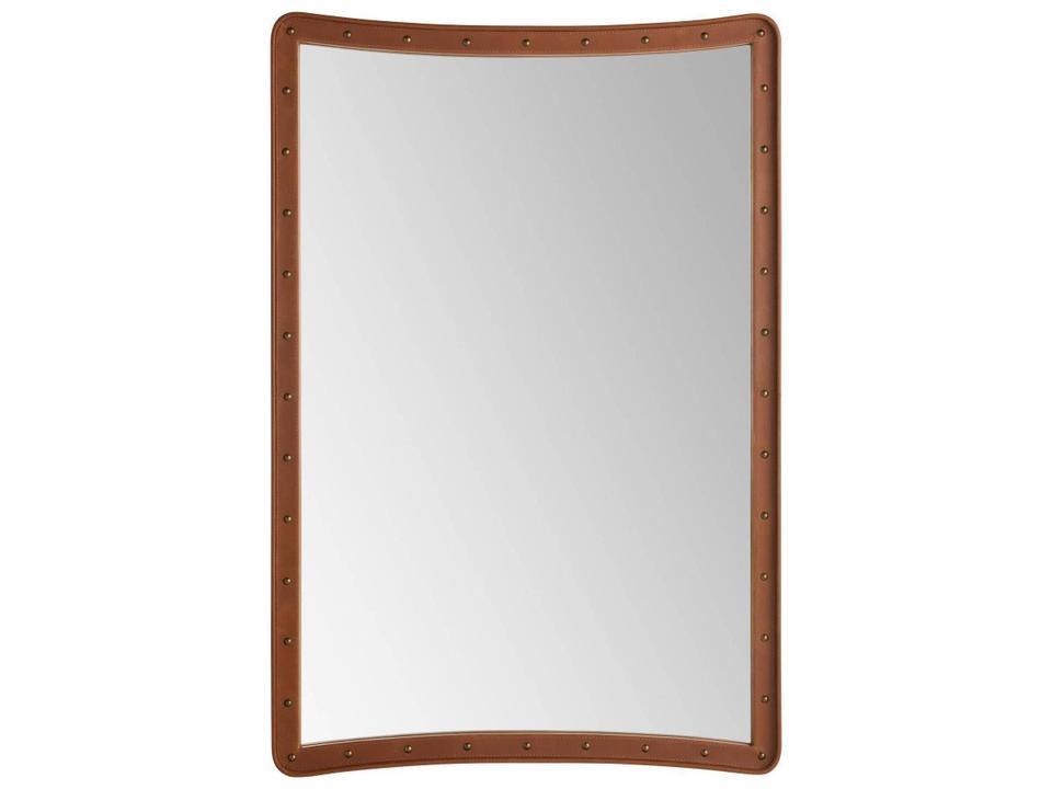 Brown Gold Wall Mirror Rectangular