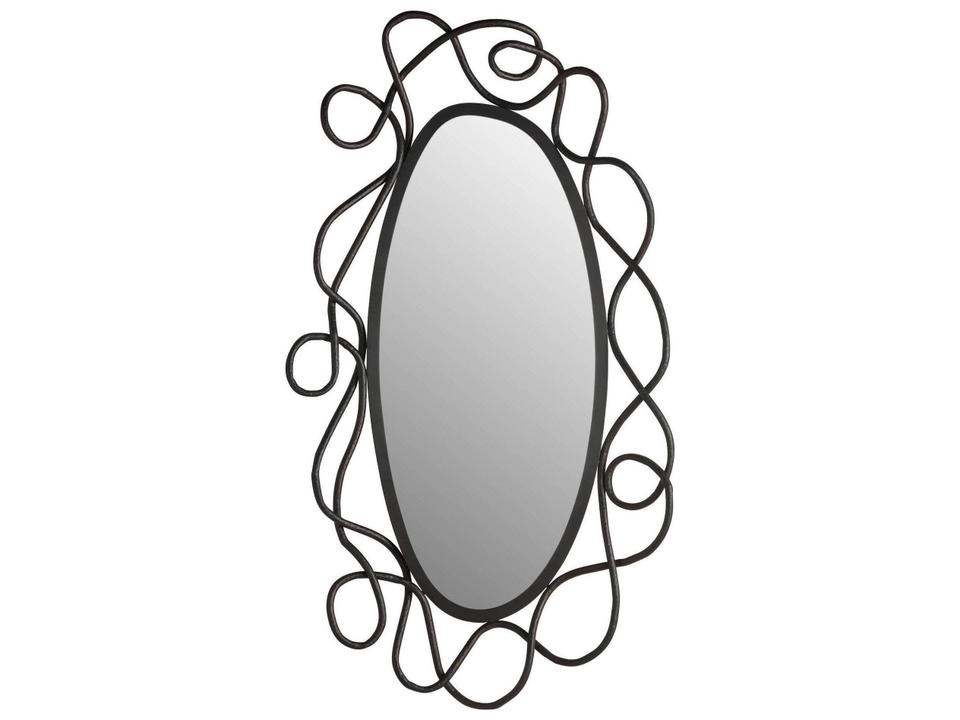 Black Wall Mirror Oval
