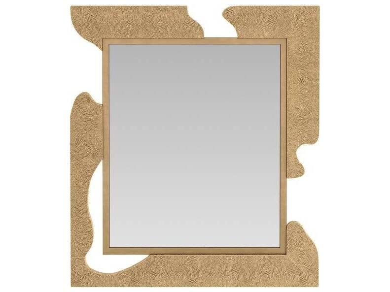 Zayden Free-Flowing Iron Mirror in Antique Brass