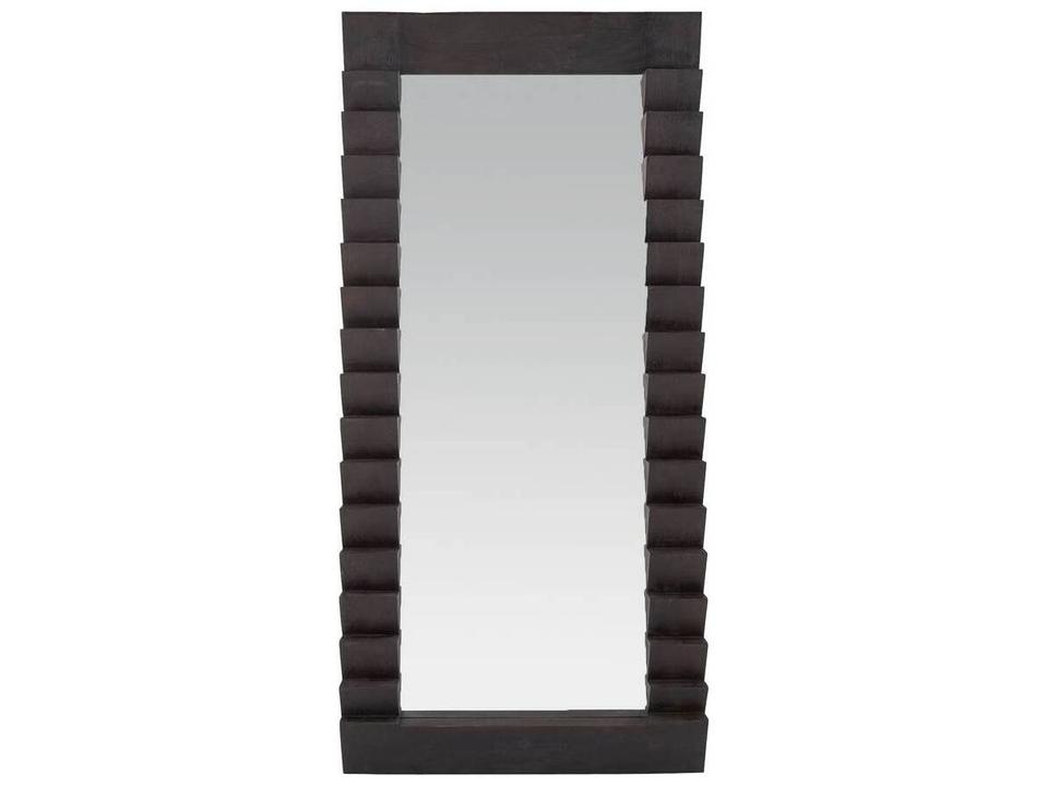 Elkins Floor Mirror Rectangular Sawtooth Wood Frame
