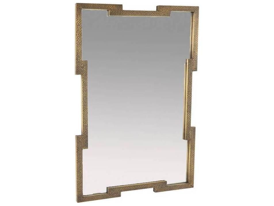 Creedence Wall Mirror Geometric Antique Brass
