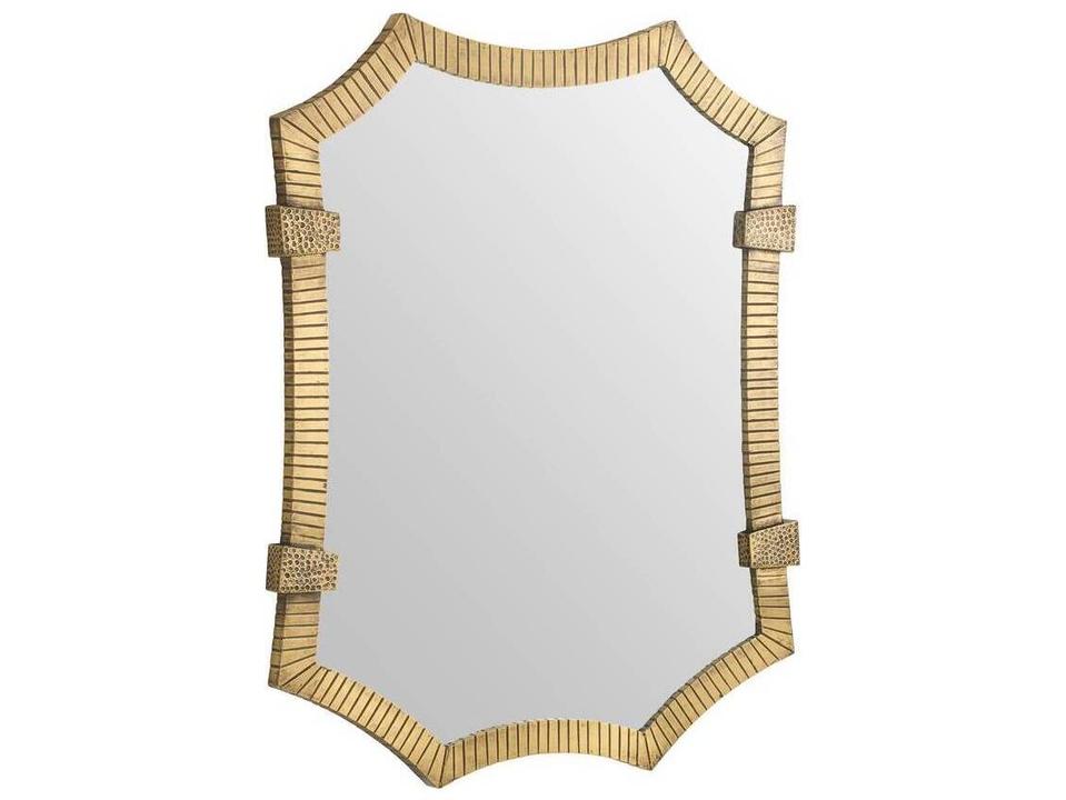 Antique Brass Wall Mirror Vertical