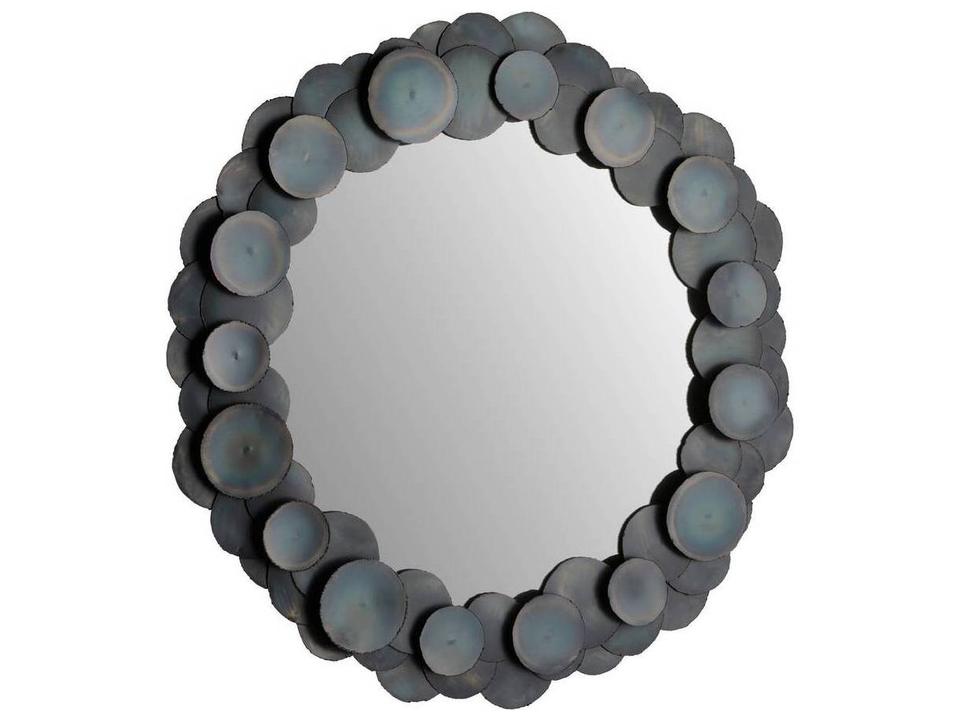 Burnt Iron Wall Mirror Round
