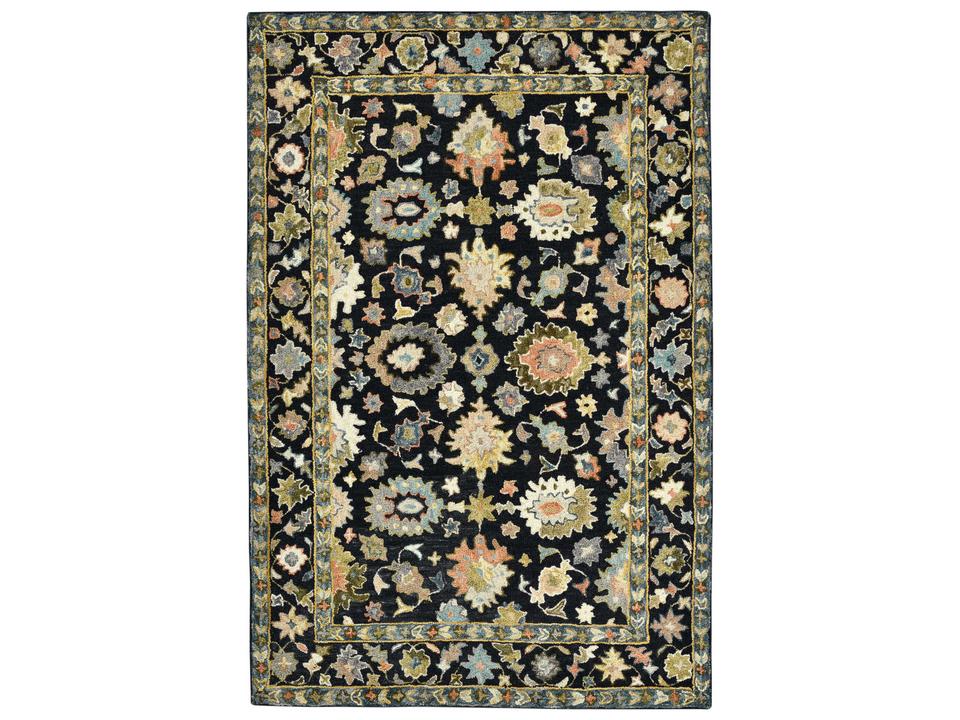 Jackson Hand-Hooked New Zealand Wool Area Rug with Natural Hues