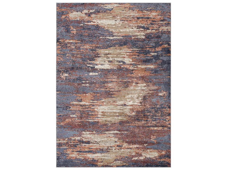 Jordan JOR-5 Modern Contemporary Area Rug in Rust