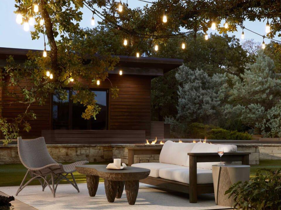 Caldwell Teak Cushion Lounge Set