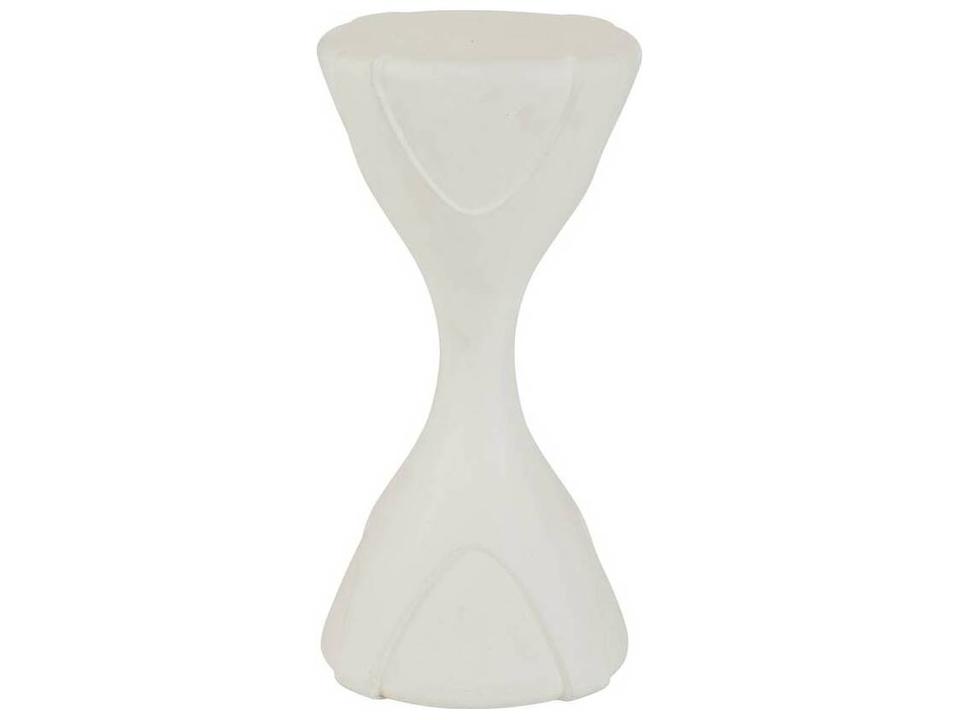Dewey Outdoor Accent Table Ivory Concrete