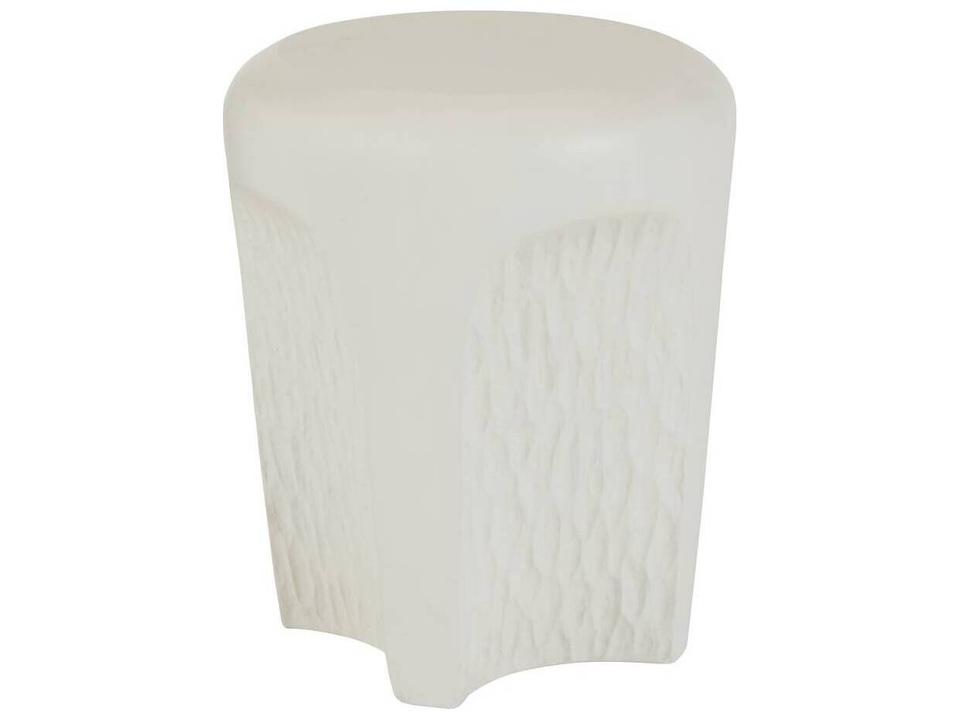 Caper Accent Table Ivory Concrete