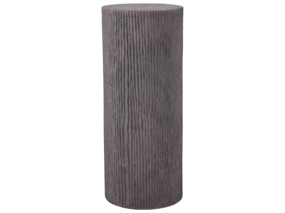 Davos Pedestal Volcanic Rock Accent Table