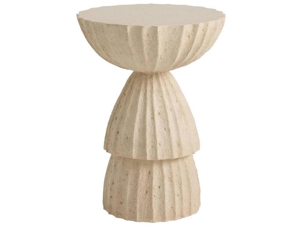 Neutral Concrete Round End Table