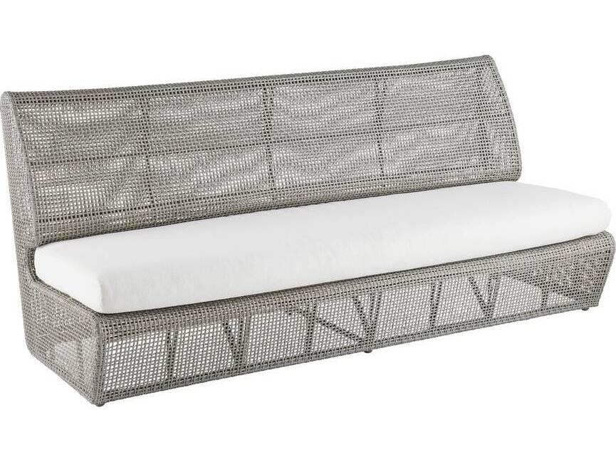 Dupont 3-Seat Performance Bouclé Outdoor Sofa in Pearl