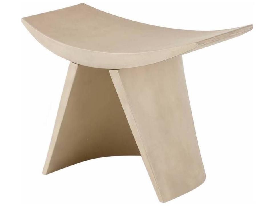 Enya Outdoor Stool Stonewashed Concrete Composite
