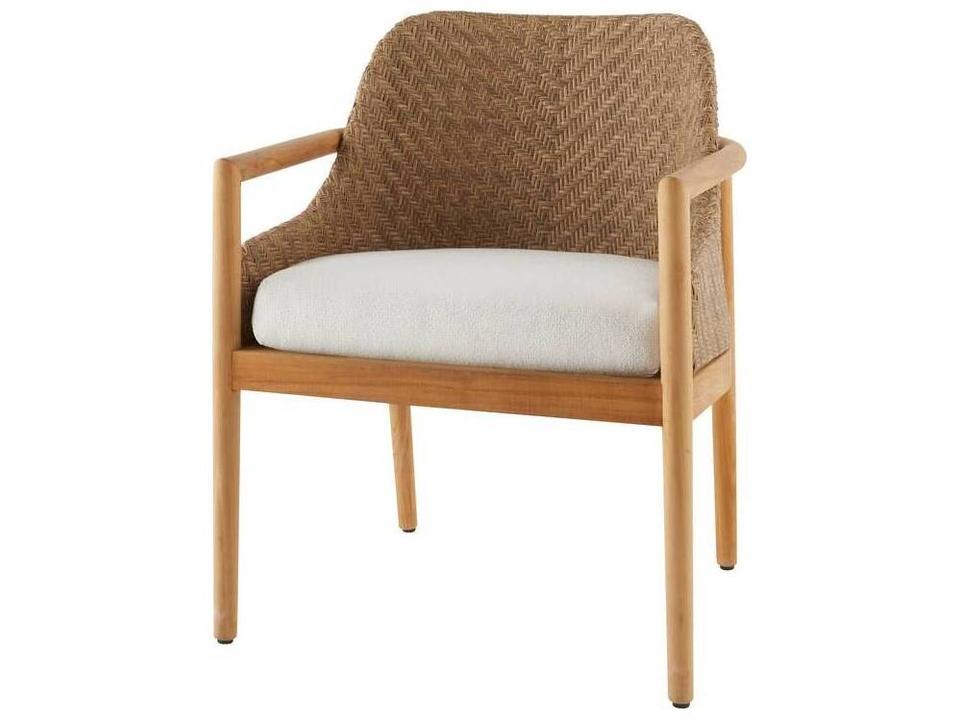 Chilton Pearl Dark Blonde Teak Cushion Dining Chair