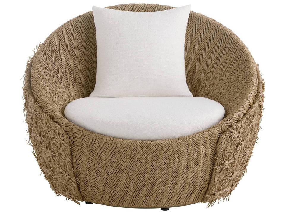 White Neutral Wood Lounge Chair